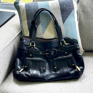 Cole Haan Navy Leather Shoulder Bag